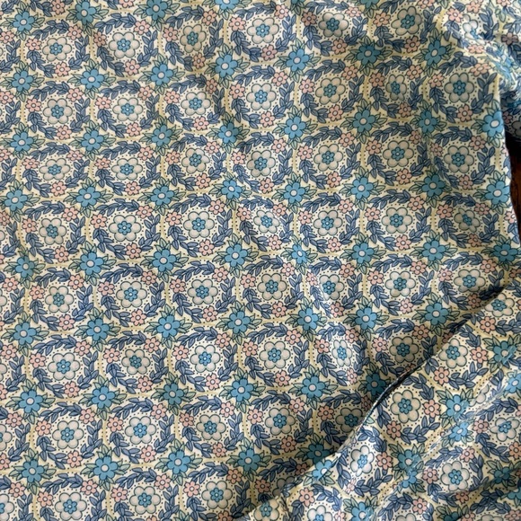 Frank & Eileen ‘Frank’ LS Blue Floral Print Cotton Button Blouse Womens XL - Picture 7 of 12